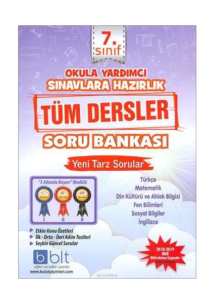 Eğitim 7. Sınıf Tüm Dersler Soru Bankası