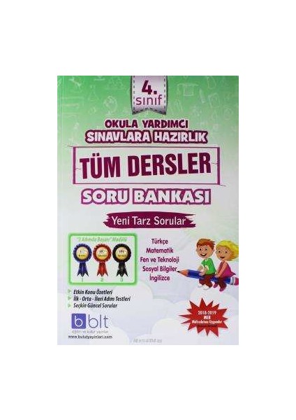 Bulut Eğitim ve Kültür Yayınları Eğitim 4. Sınıf Tüm Dersler Soru Bankası