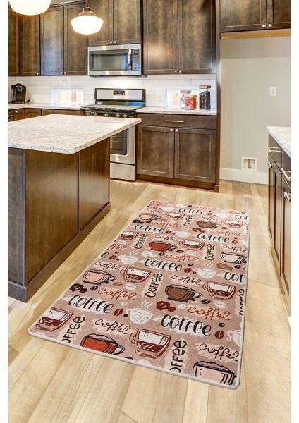 Chilai Home Cup Of Coffee Djt 100X200 cm Mutfak Halısı