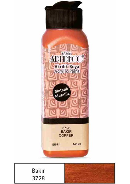 Akrilik Boya 140 Ml Bakır Y-071R-3728