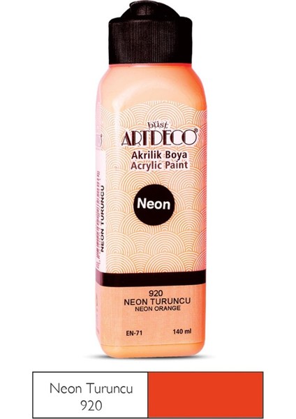 Akrilik Boya 140 Ml Neon Turunc Y-070R-920