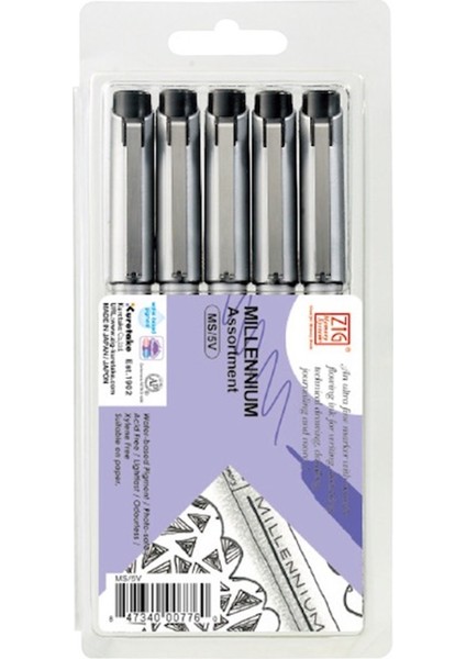 Çizim Kalemi Millenium Ms/5V 5 Li Set