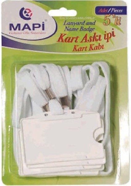 Kart Kabı Askı İpli Pls.Poly.Beyaz 910 18 00