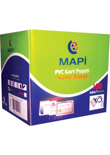 Kart P.Pvc Oval Şeritli Mavi 10Lu 910 11 04