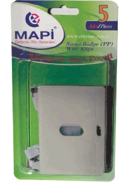 Kart P.Klipsli Pp Yatay Siyah 5Li 910 16 01