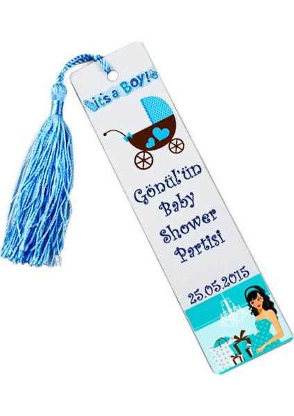 Baby Shower Kitap Ayracı (Erkek Bebek)