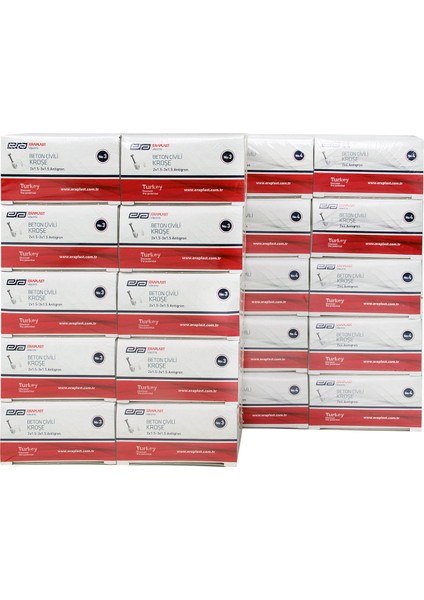 3 Numara Beton Çivili Kroşe 1 Kutu fiyatları