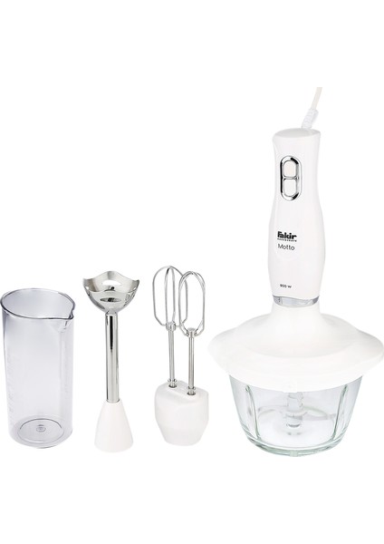 Motto Cam Hazneli Blender Seti Krem