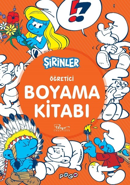 Şirinler Öğretici Boyama Kitabı