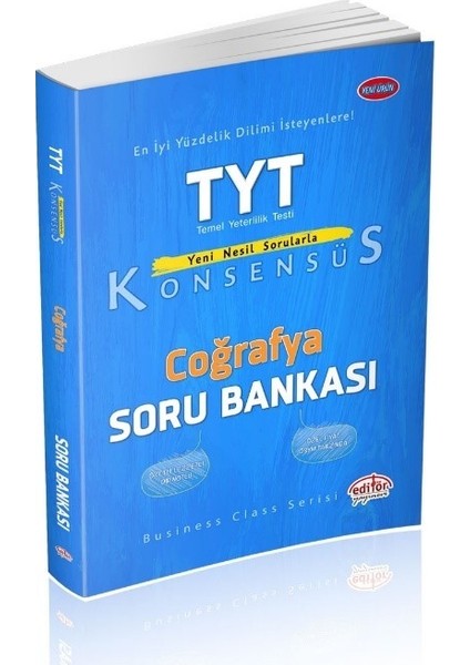 Editör Yayınları TYT Konsensüs Coğrafya Soru Bankası