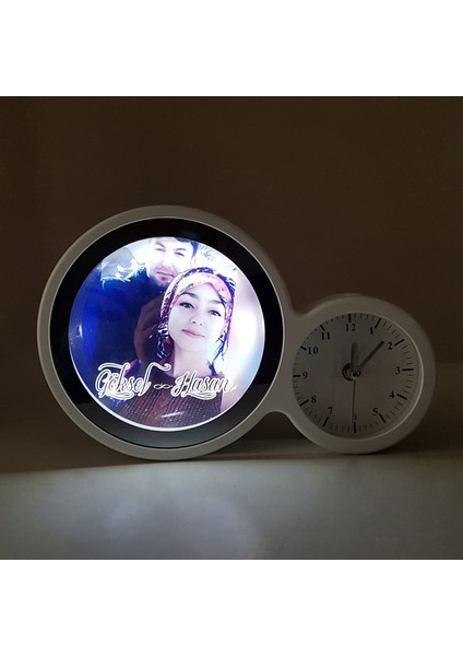 Saatli LED Sihirli Ayna Çerçeve