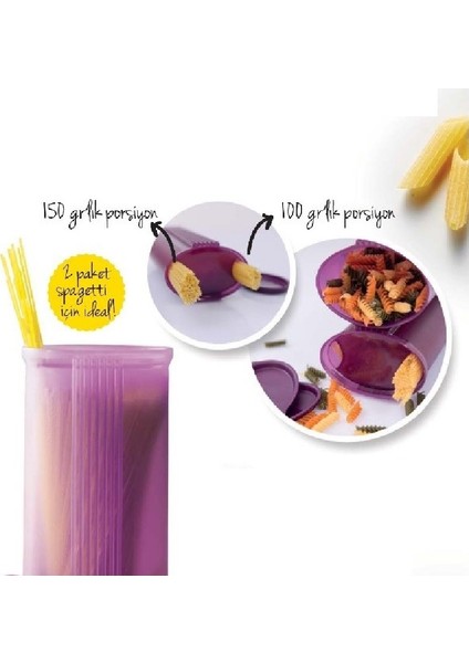 Hsgl Tupperware Makarnalık ( Saklama Kabı ) Mor fırsatları