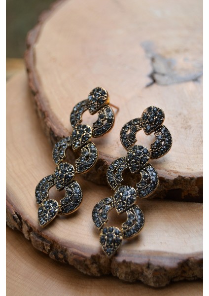 Jewellery F02952 Bayan Küpe Zirkon Taşlı