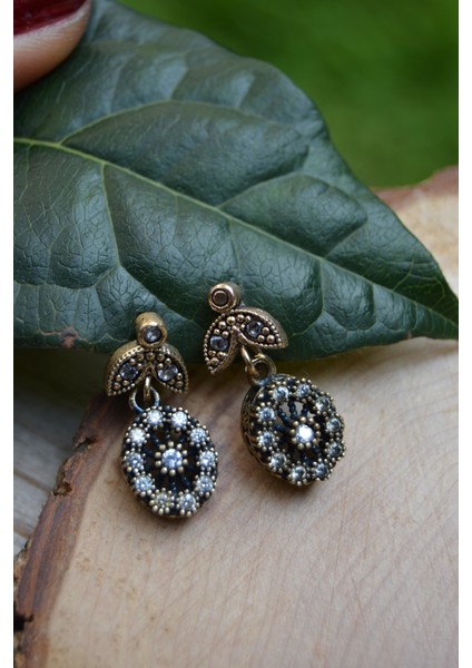 Jewellery Rf02417 Zirkon Taşlı Otantik Bayan Küpe