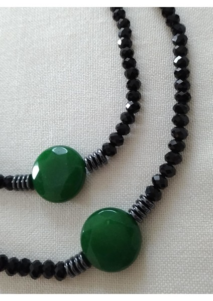Jewellery Özel Tasarım Yeşim Doğal Taş Bayan Kolye modelleri