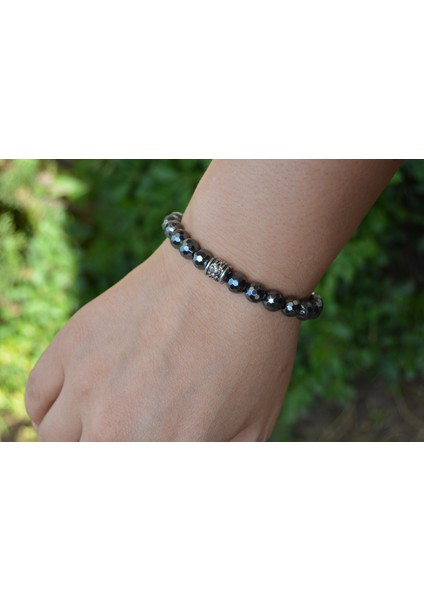 Jewellery Faset Kesilmiş Hematit Bayan Bileklik fiyatları