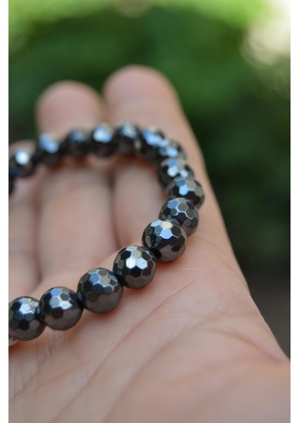 Jewellery Faset Kesilmiş Hematit Bayan Bileklik indirimleri