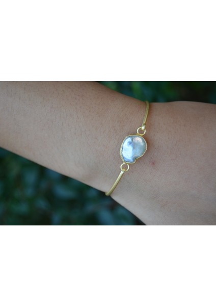 Jewellery Rf03653 Sakız İncisi Taşlı Tasarım Bayan Bileklik