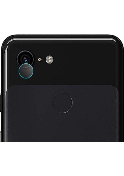 Google Pixel 3 Kamera Camı Lens Koruyucu Şeffaf