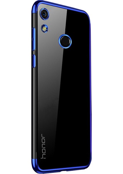 Huawei Honor 8A - Y6 2019 Plating Series Silikon Kılıf Mavi