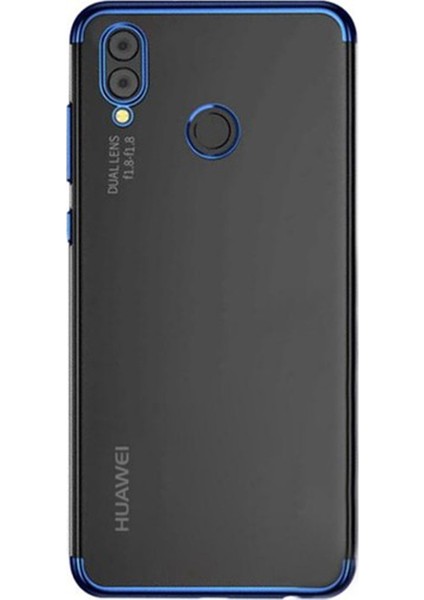 Huawei P20 Lite Plating Series Silikon Kılıf Mavi