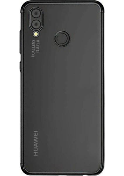 Huawei P20 Lite Plating Series Silikon Kılıf Siyah