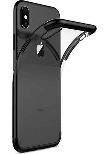 iPhone XS Max Plating Series Silikon Kılıf Siyah