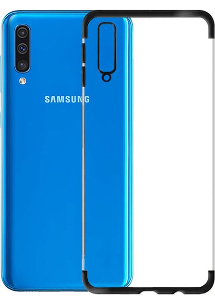 Samsung Galaxy A50 Plating Series Silikon Kılıf Siyah