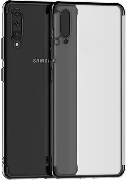 Samsung Galaxy A70 Plating Series Silikon Kılıf Siyah