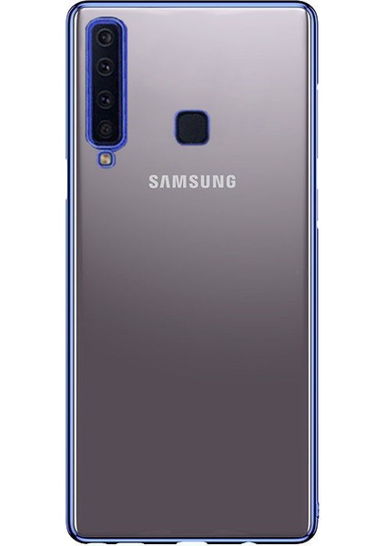 Samsung Galaxy A9 2018 Plating Series Silikon Kılıf Mavi