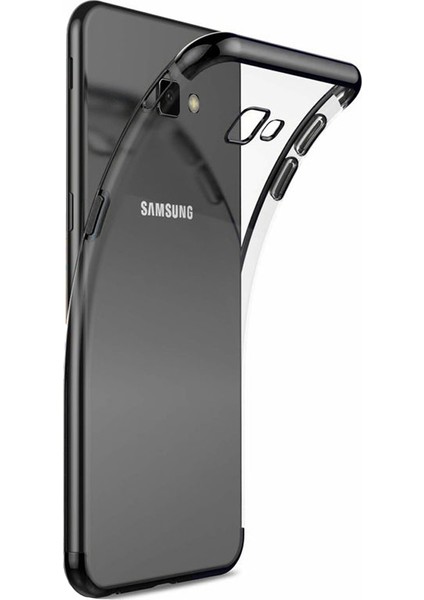 Samsung Galaxy J4 Plus Plating Series Silikon Kılıf Siyah