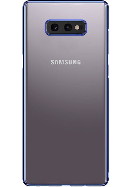 Samsung Galaxy S10e Plating Series Silikon Kılıf Mavi