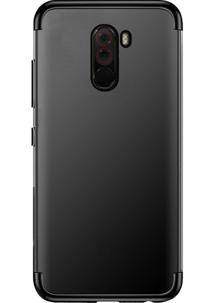 Xiaomi Pocophone F1 Plating Series Silikon Kılıf Siyah