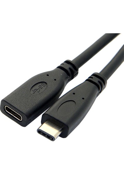 1 Metre Type c usb 3.1 dişi / erkek uzatma kablosu 1m
