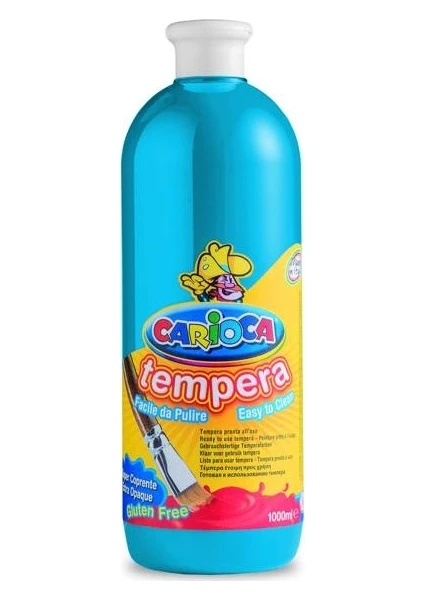 Tempera Yıkanabilir Poster Boya 1000 Ml. Açık Mavi