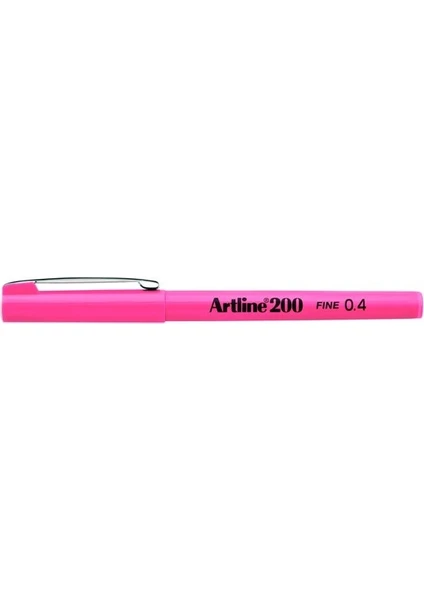 200 Fineliner 0.4mm Ince Uçlu Yazı ve Çizim Kalemi Pembe