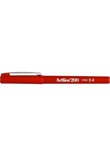 200 Fineliner 0.4mm Ince Uçlu Yazı ve Çizim Kalemi Koyu Kırmızı