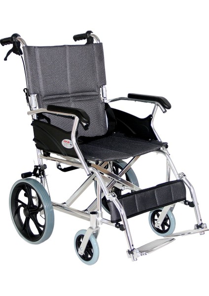Refakatçi Tekerlekli Sandalye | Katlanabilir Çelik Gövde, Refakatçi Frenli, Hafif ve Kompakt Yapılı P805