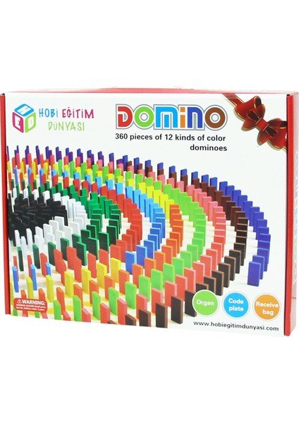 Renkli Domino Taşlar 360 Parça