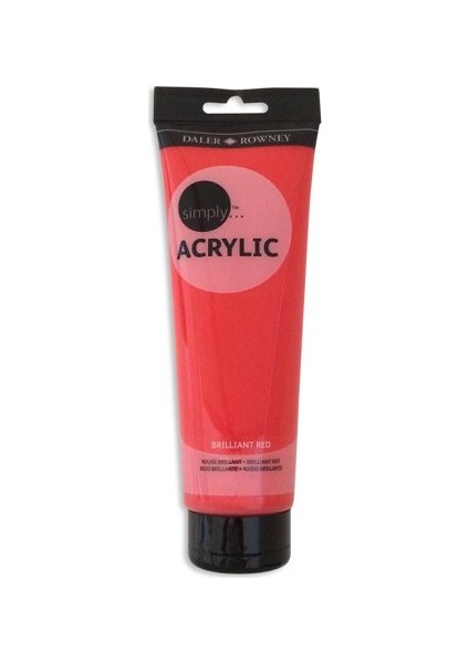 Akrilik Boya Kırmızı - Simply Acrylıc Brıllıant Red