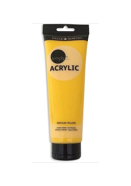 Akrilik Boya Sarı 250 Ml - Simply Acrylıc Medıum Yellow