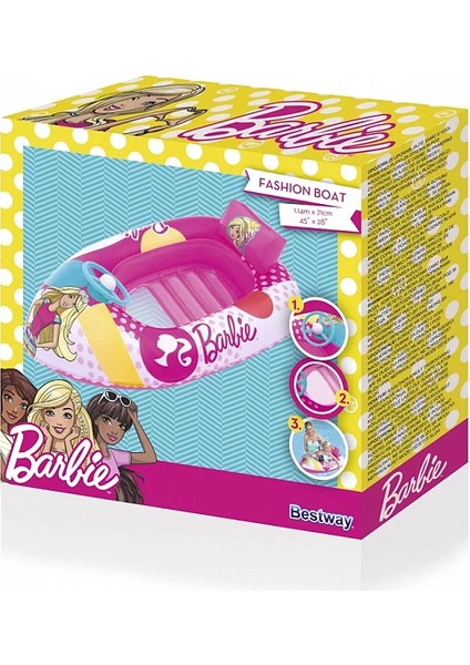 Lisanslı Direksiyonlu Barbie Kız Çocuk Botu 114X71 cm 93204