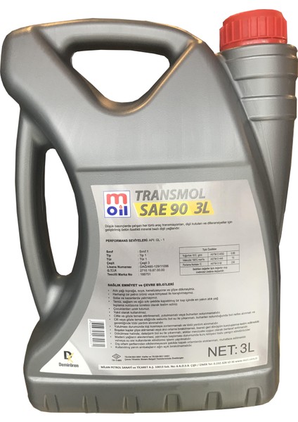 Transmol Sae 90 3 Litre ( ÜT: 01/2024)