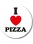 I Love Pizza Sticker Etiket Duvar Süsü 3 x 3 cm 20li 1