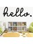 Hello Duvar Stıcker 40 x 120 cm Siyah 1
