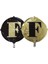 Folyo Balon Harf F Gold-Siyah 18'' 1