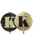 Folyo Balon Harf K Gold-Siyah 18'' 1
