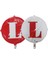 Folyo Balon Harf L Kırmızı-Beyaz 18'' 1