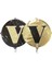 Folyo Balon Harf V Gold-Siyah 18'' 1