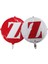 Folyo Balon Harf Z Kırmızı-Beyaz 18'' 1
